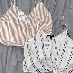 2 for $20 Forever 21 Stripped Crop Tops